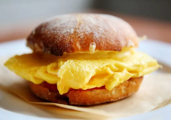 Egg Sammy with cheese