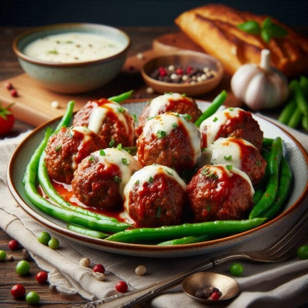 Low Carb Meatball Parmesan